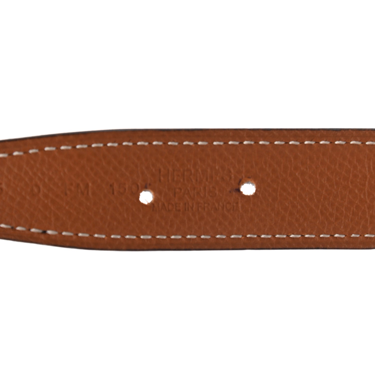 Hermes Box Togo 32mm H Belt 75 Black Gold 7 of 7