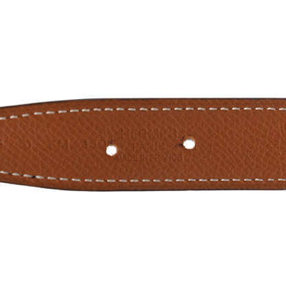 Hermes Box Togo 32mm H Belt 75 Black Gold 7 of 7