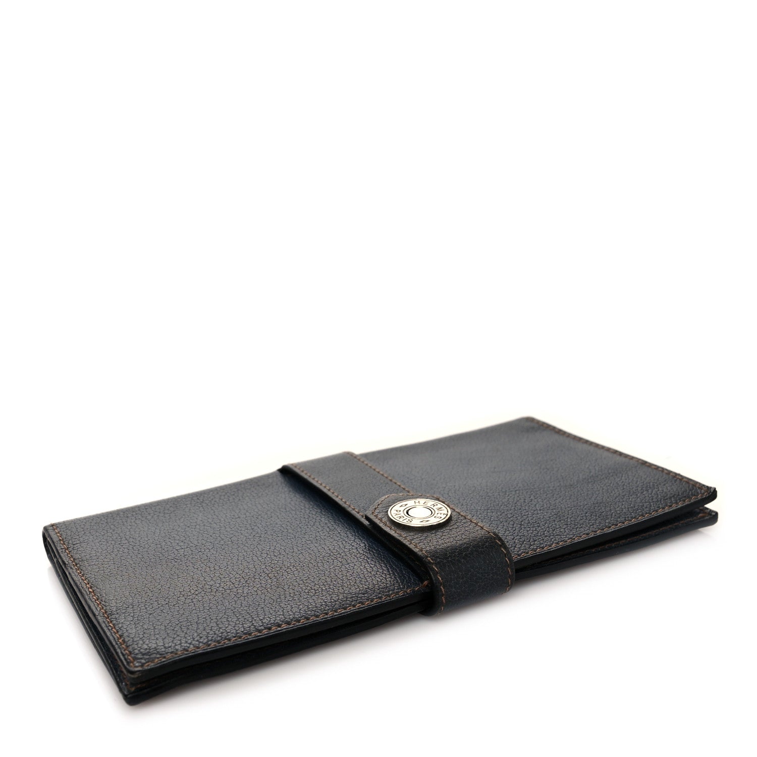 Hermes Buffle Dimitri Long Wallet Bleu Thalassa 4 of 12