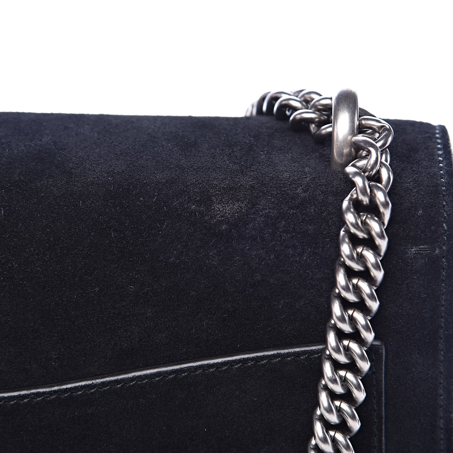 Suede Medium Dionysus Shoulder Bag Black