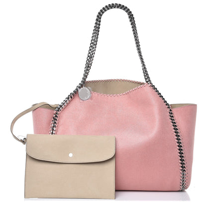 Stella McCartney Shaggy Deer Falabella Reversible Tote Blush Pink Beige 4 of 7
