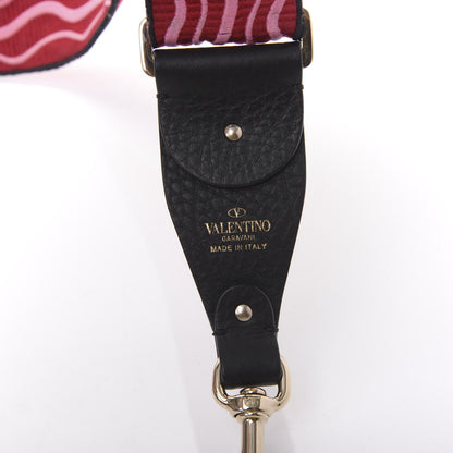 Valentino Garavani Canvas Lipstick Embroidered Rockstud Guitar Strap Multicolor 4 of 5