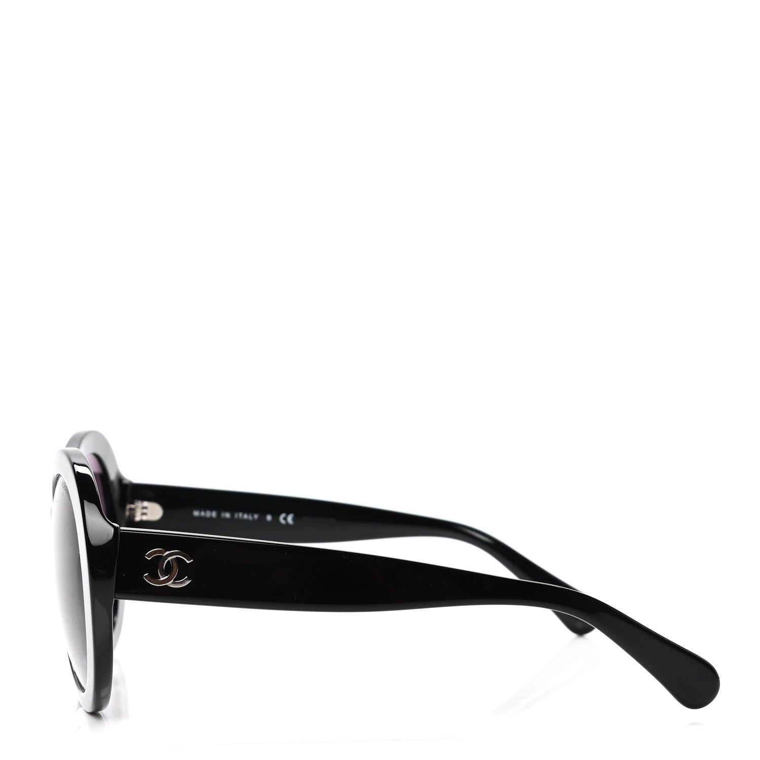 Chanel Oval CC Sunglasses 5372 Black 3 of 6