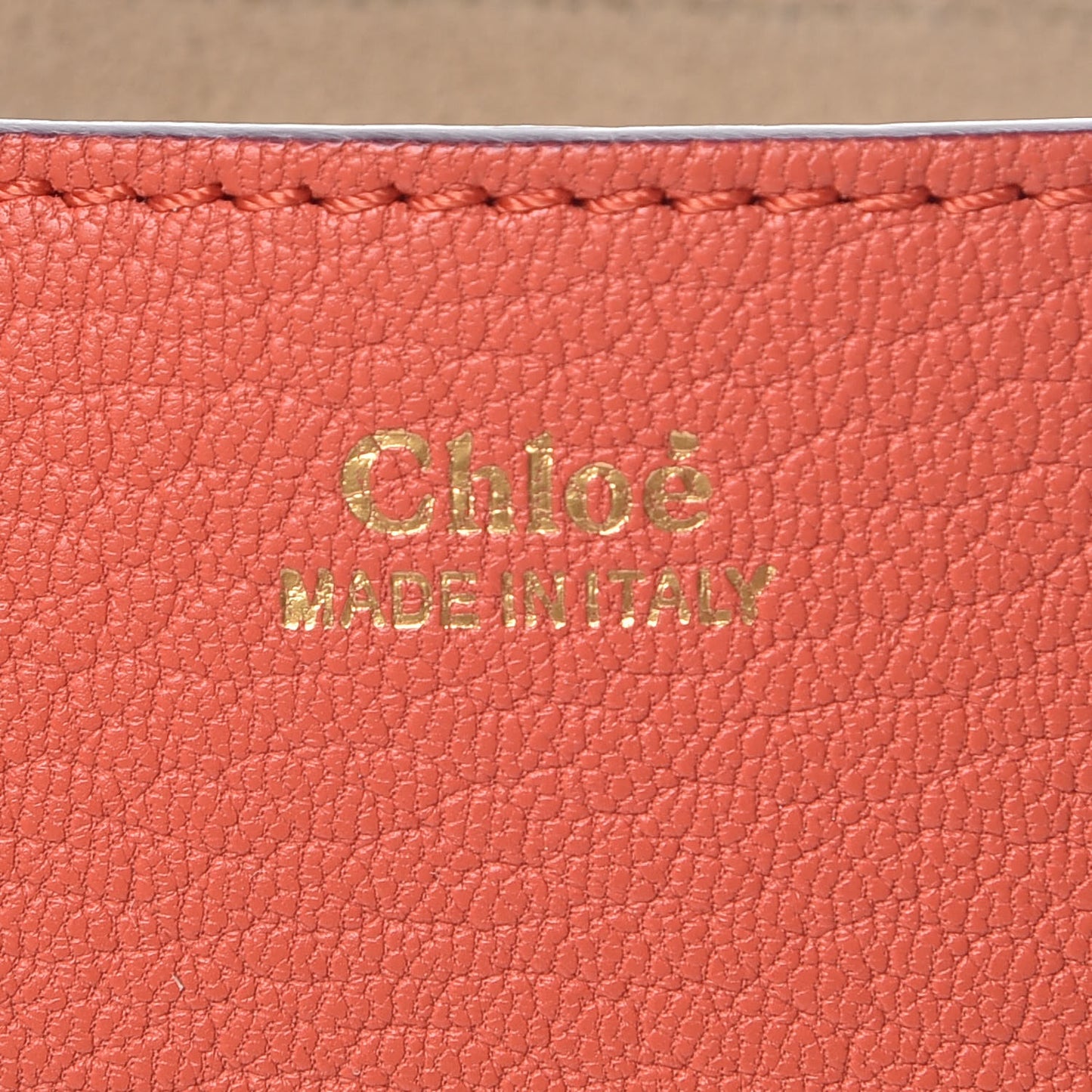 Grained Lambskin Mini Drew Shoulder Bag Orange