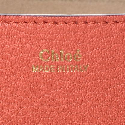 Chloe Grained Lambskin Mini Drew Shoulder Bag Orange 8 of 14