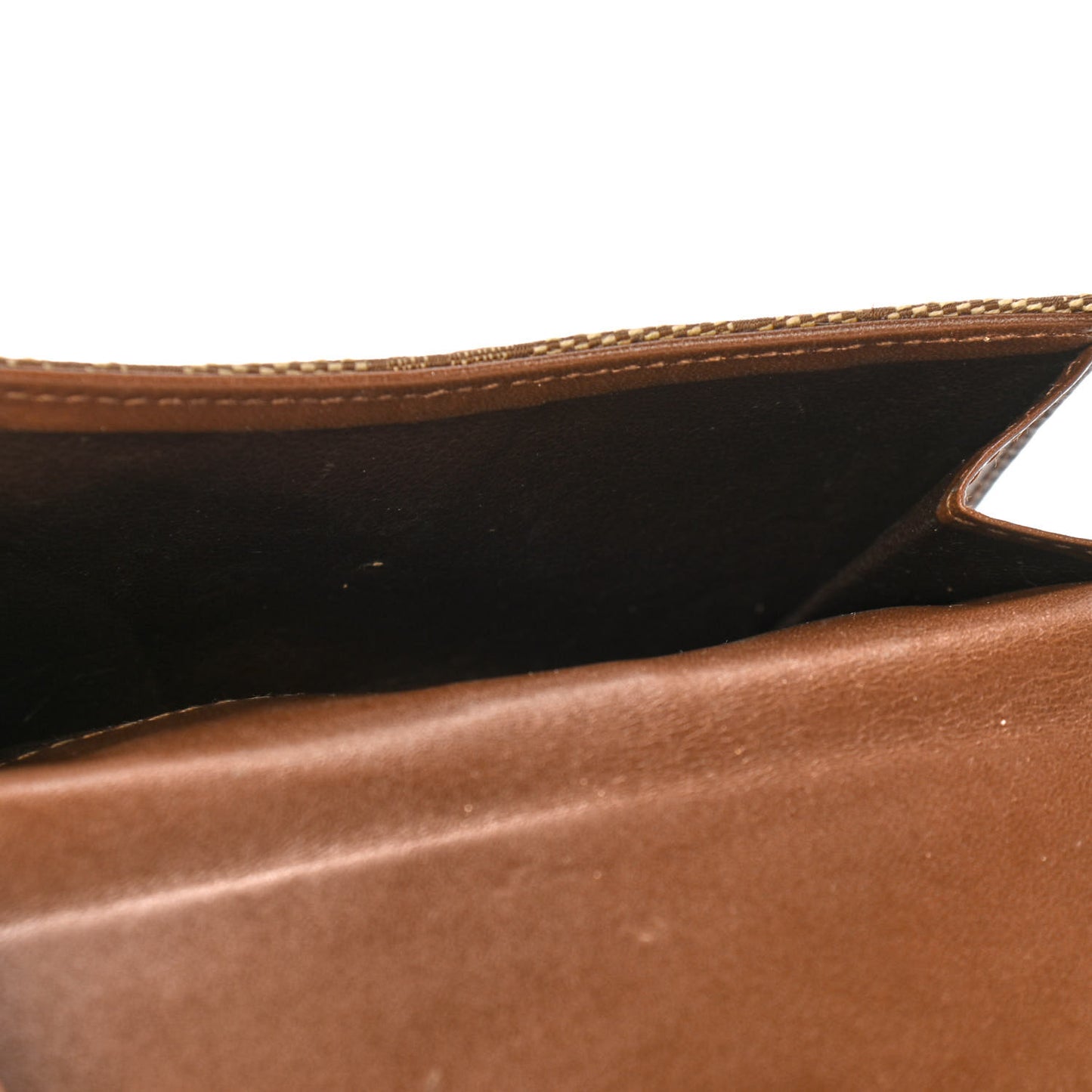 Monogram Compact Wallet Brown