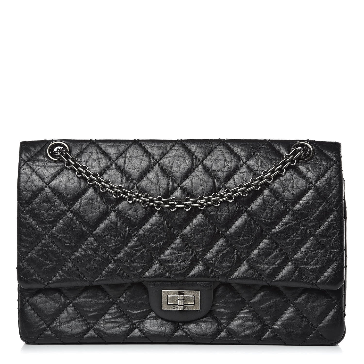 Chanel Aged Calfskin Quilted 2.55 Reissue 226 Flap Black 1 of 11