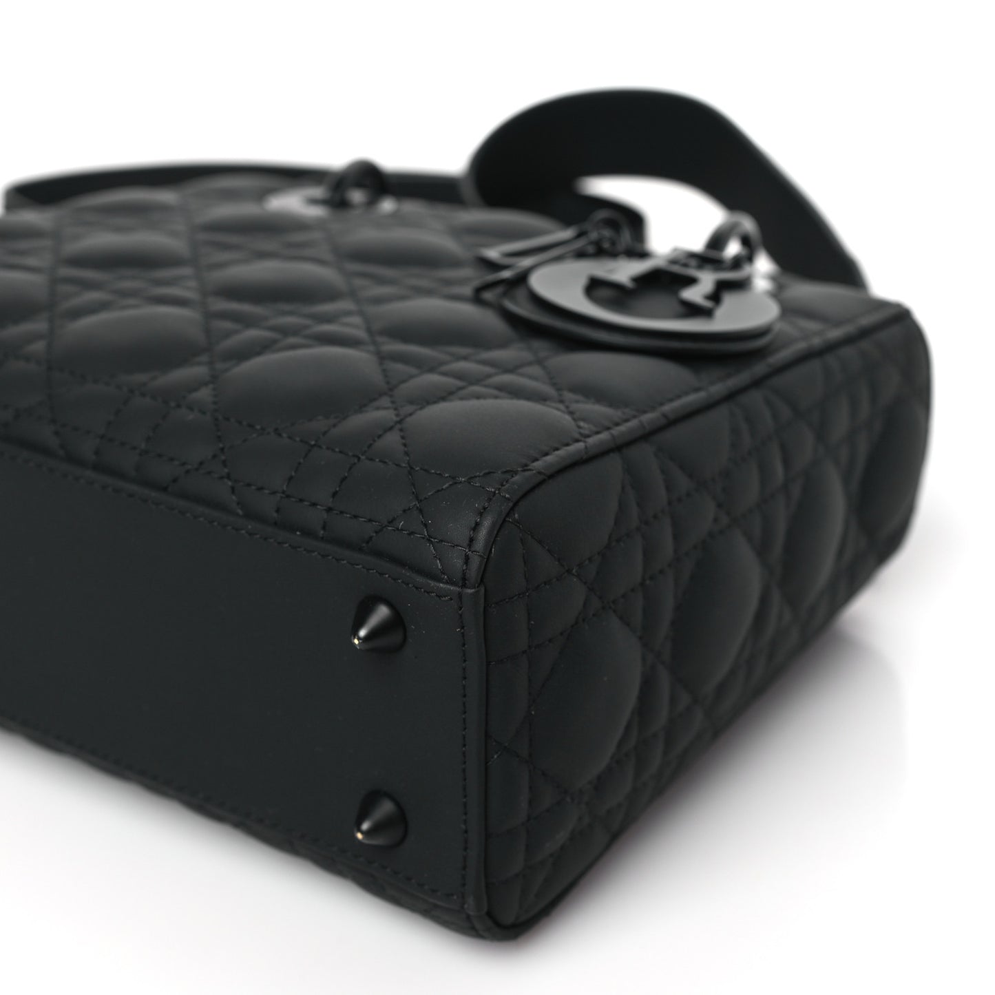 Ultra Matte Calfskin Cannage Small My ABCDior Lady Dior Black