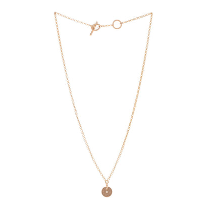 Hermes 18K Rose Gold Diamond Gambade Clou de Selle Necklace 3 of 5