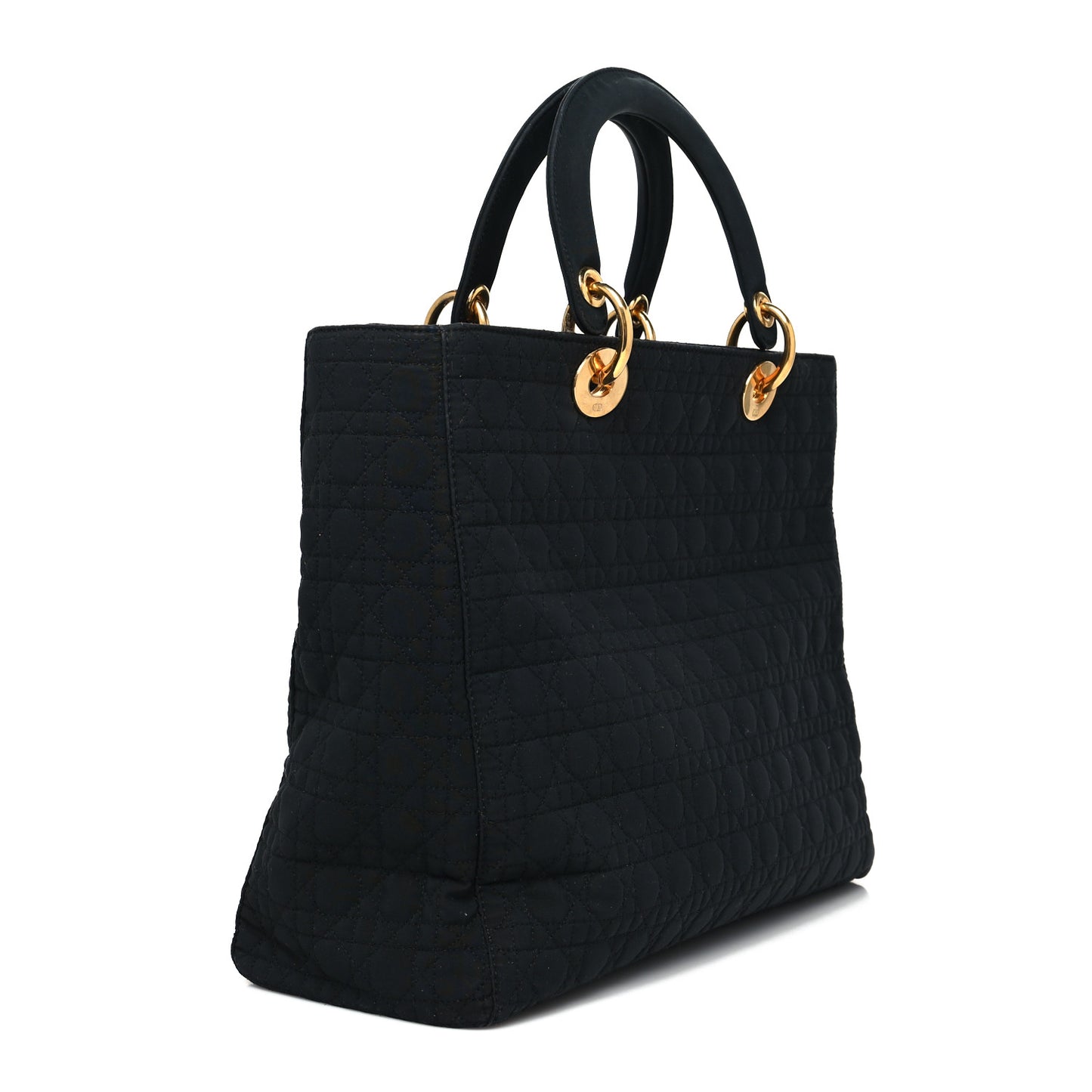 Nylon Cannage Large Lady Dior Black