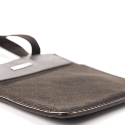 Gucci Monogram Messenger Crossbody Bag Brown 6 of 10