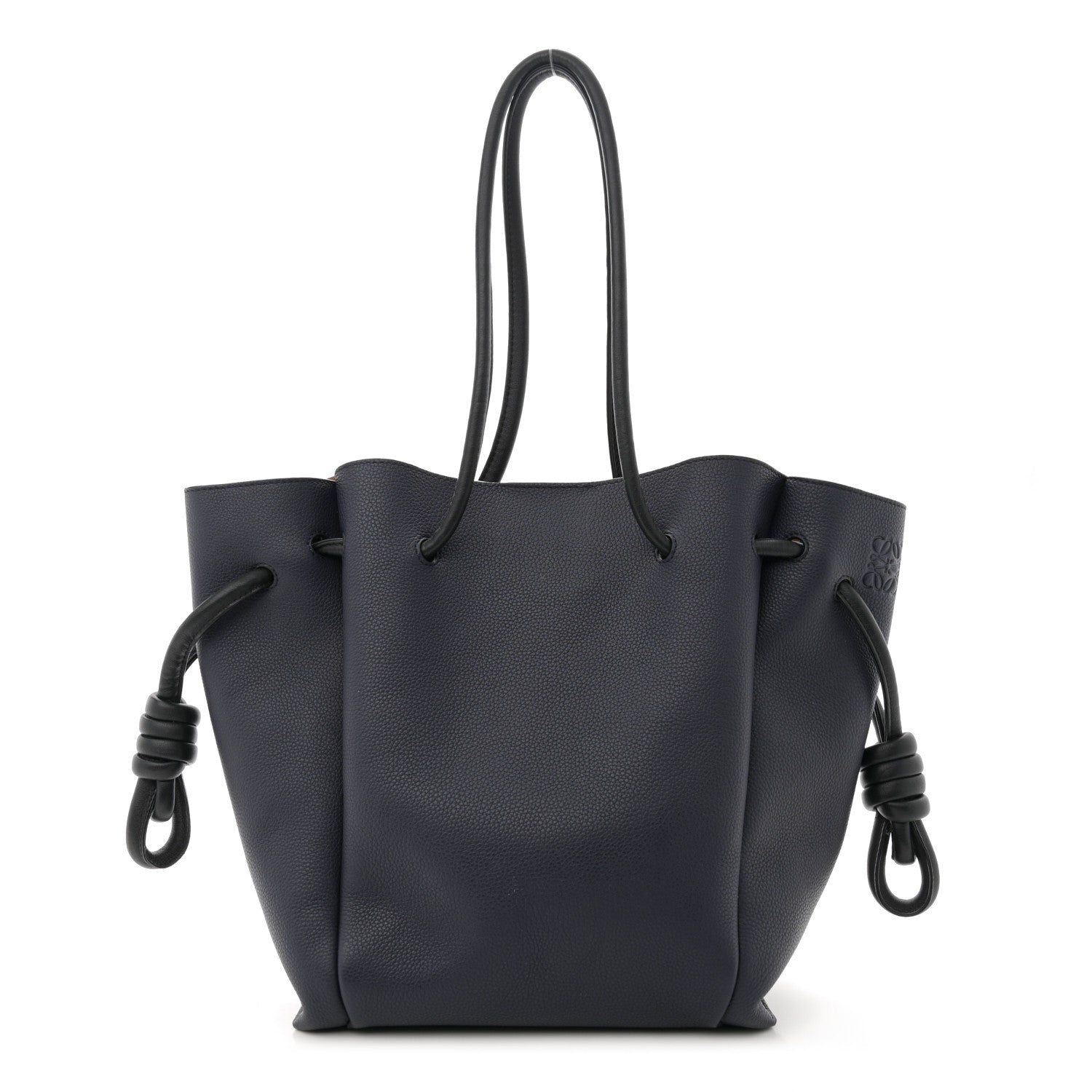 Loewe Calfskin Small Flamenco Knot Bag Midnight 1 of 10