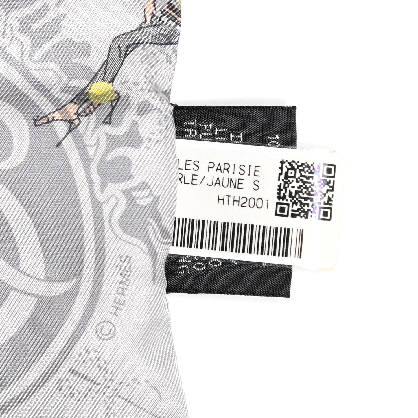 Silk Ex-Libris Les Parisie Twilly Gris Perle Jaune Soufre