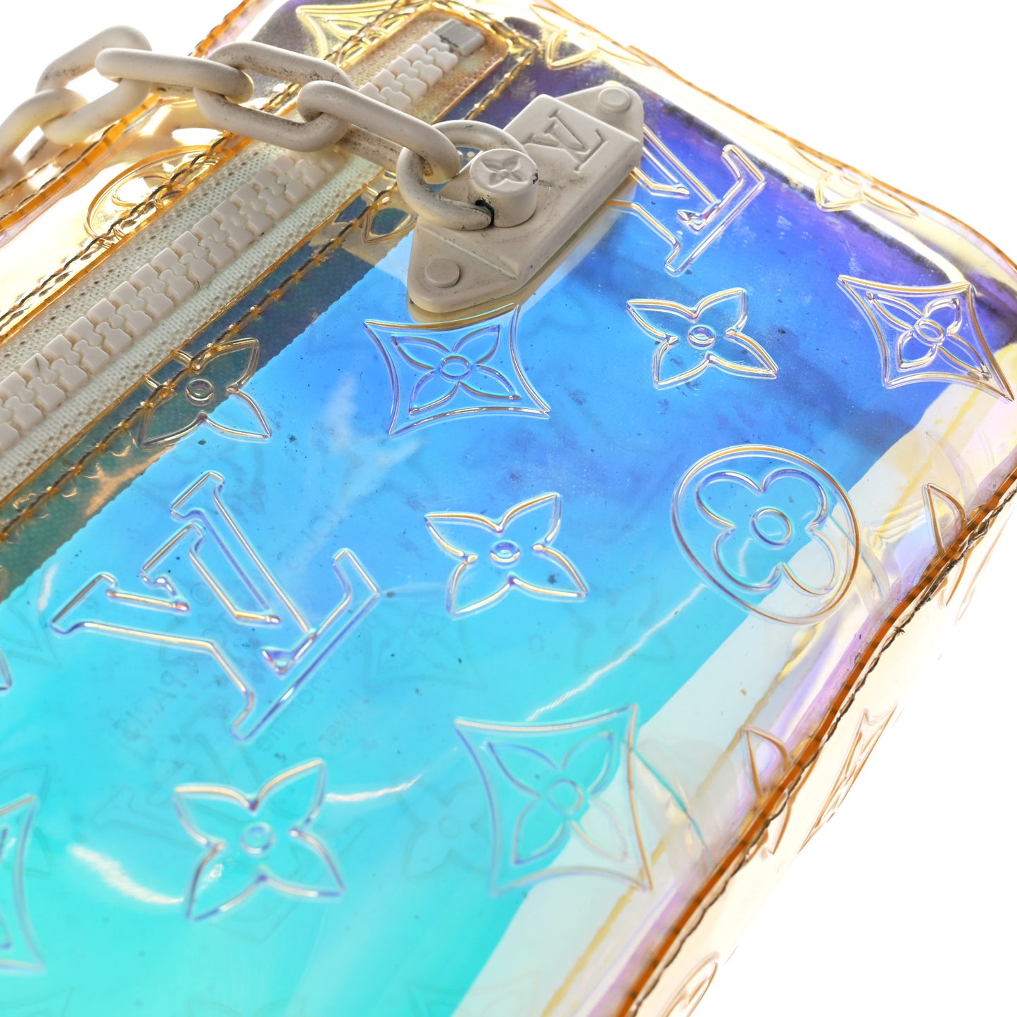 PVC Monogram Pochette Volga Iridescent Prism