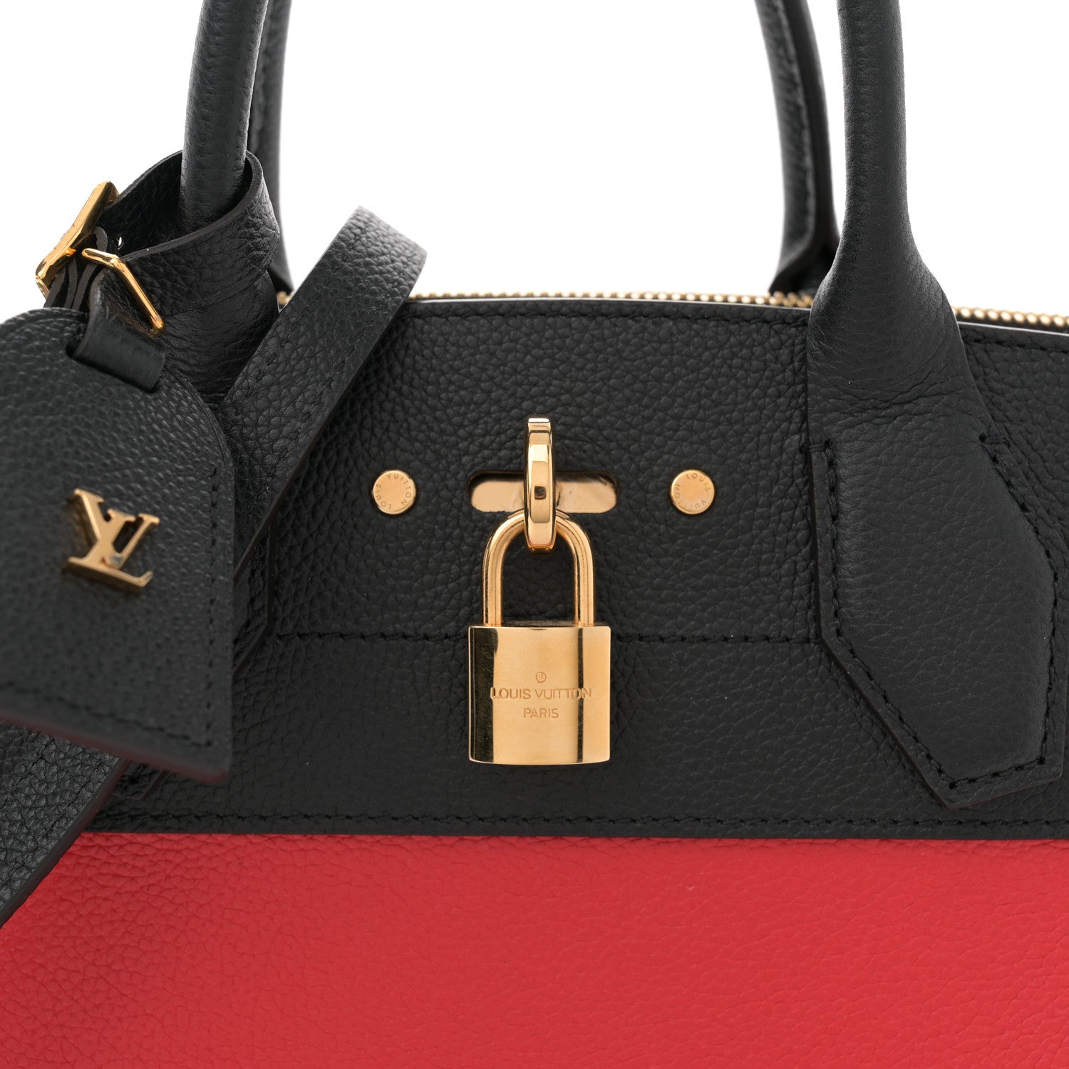 Louis Vuitton Taurillon City Steamer PM Black Rouge 7 of 9