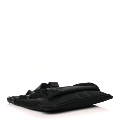 Prada Tessuto Nylon Saffiano Flat Messenger Bag Black 4 of 8