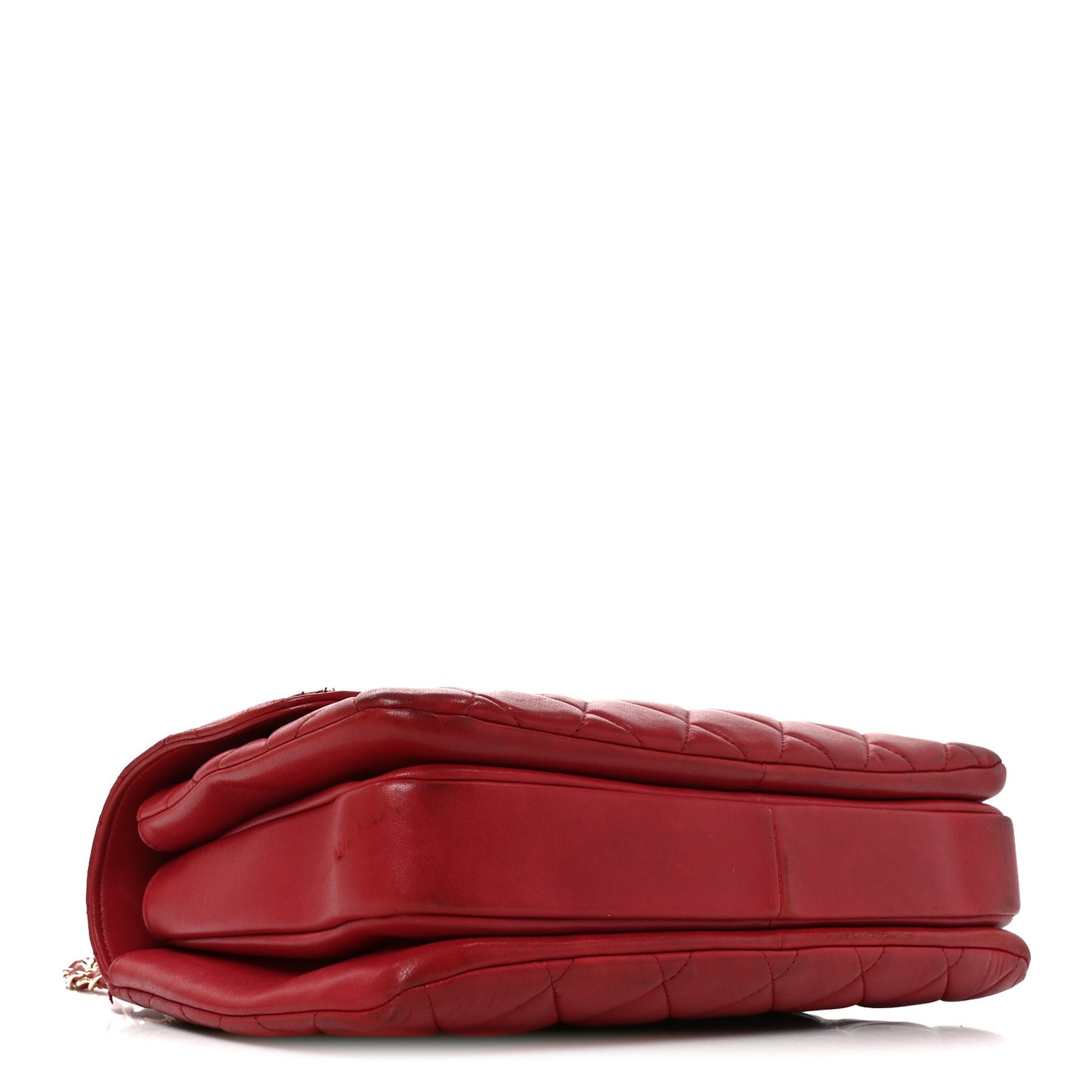 Lambskin Quilted Medium Trendy CC Flap Dual Handle Bag Dark Pink
