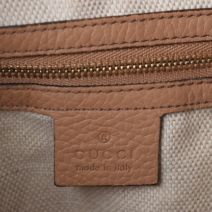 Gucci Pebbled Calfskin Large Soho Hobo Camelia 6 of 7