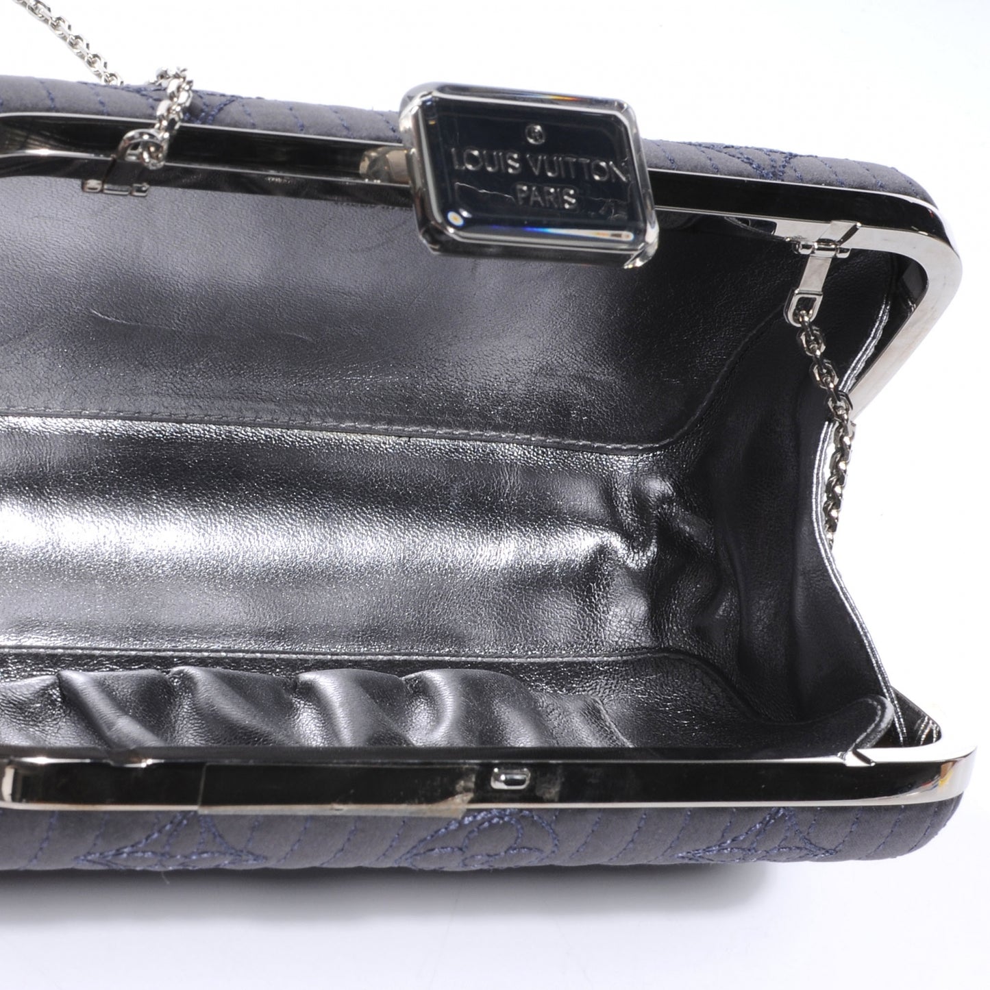 Monogram Motard Minaudiere Clutch Grey