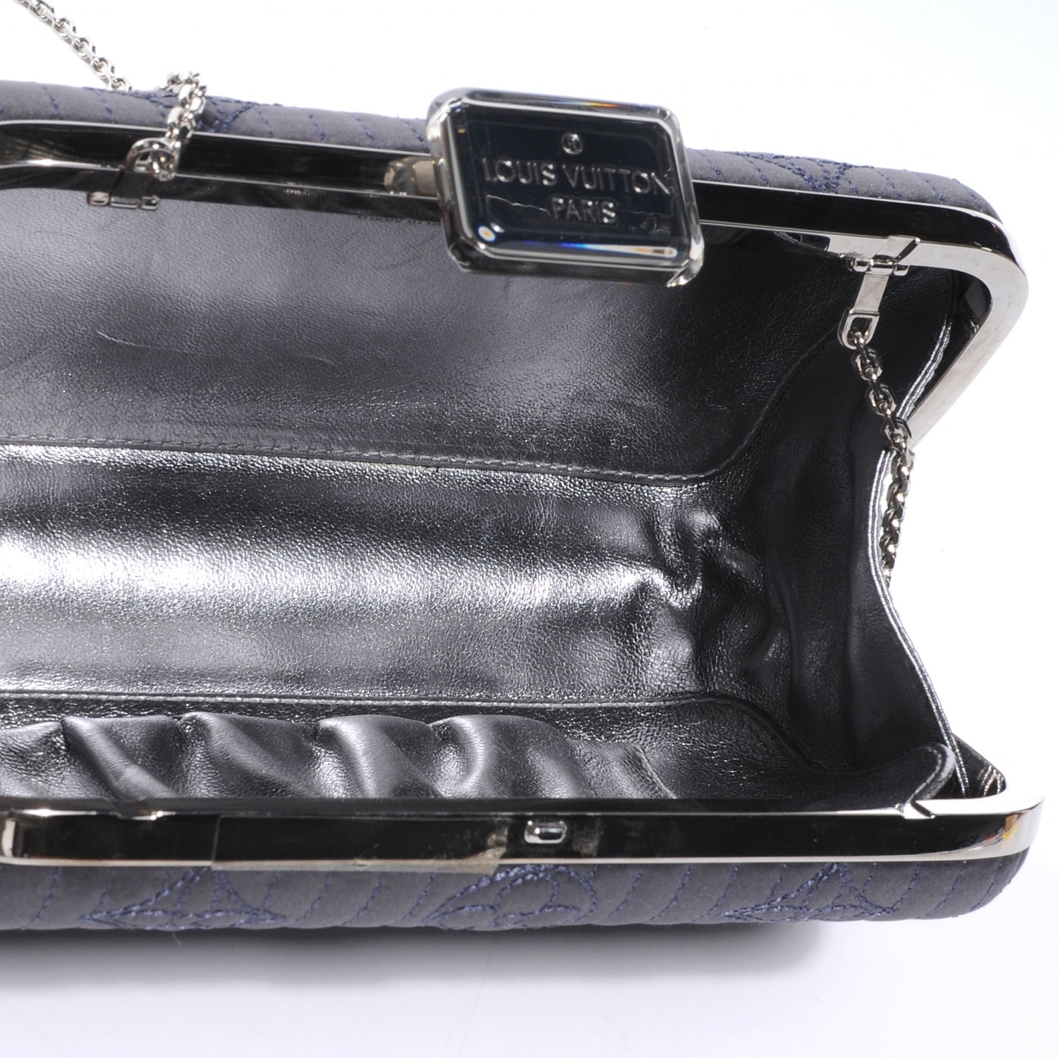 Louis Vuitton Monogram Motard Minaudiere Clutch Grey 5 of 7