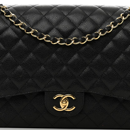 Chanel Caviar Quilted Maxi Double Flap Black 5 of 13