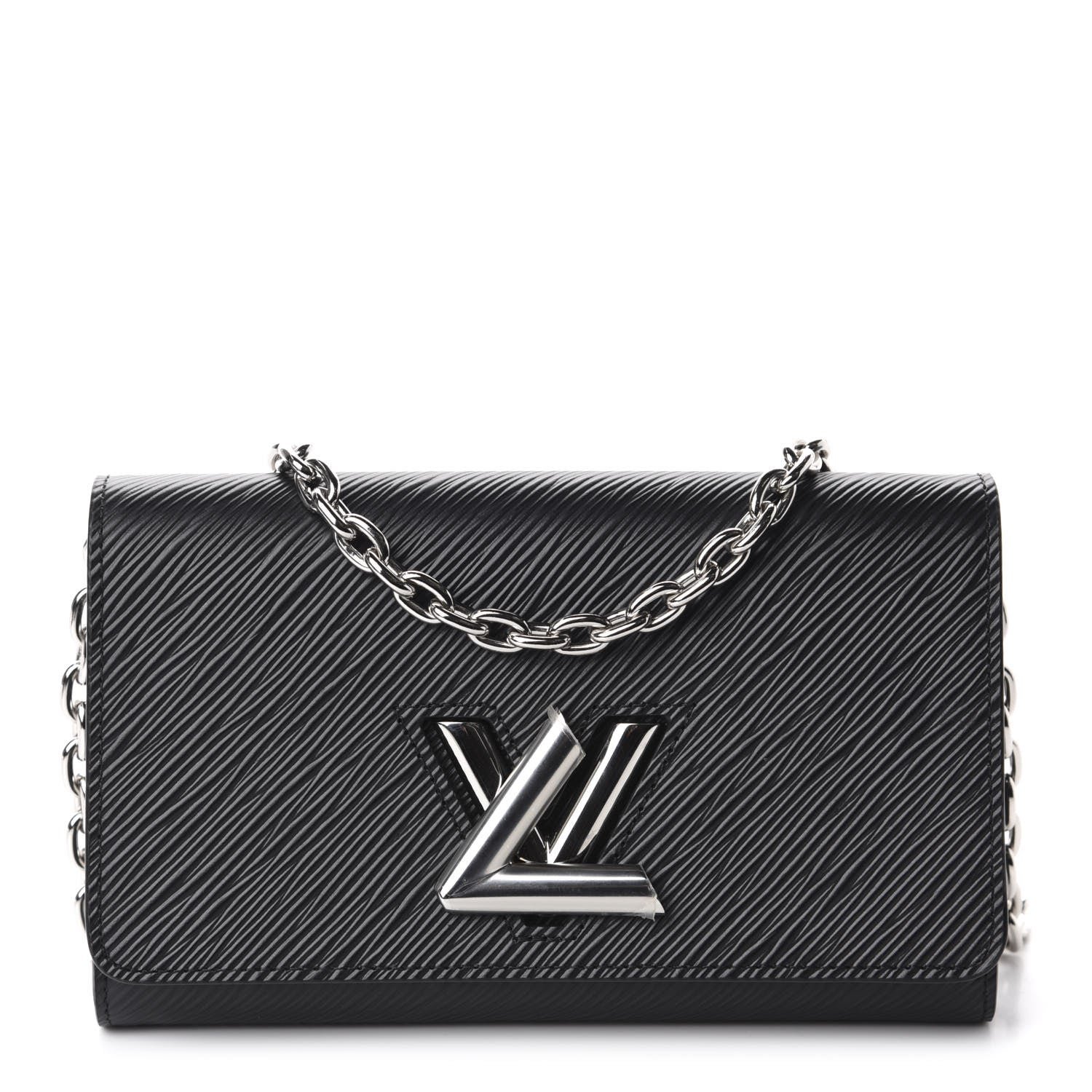 Louis Vuitton Epi Twist Chain Wallet Black 1 of 9