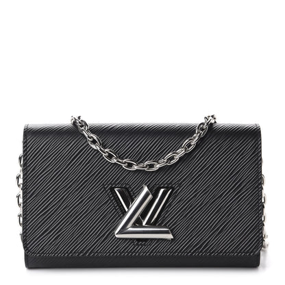 Louis Vuitton Epi Twist Chain Wallet Black 1 of 9