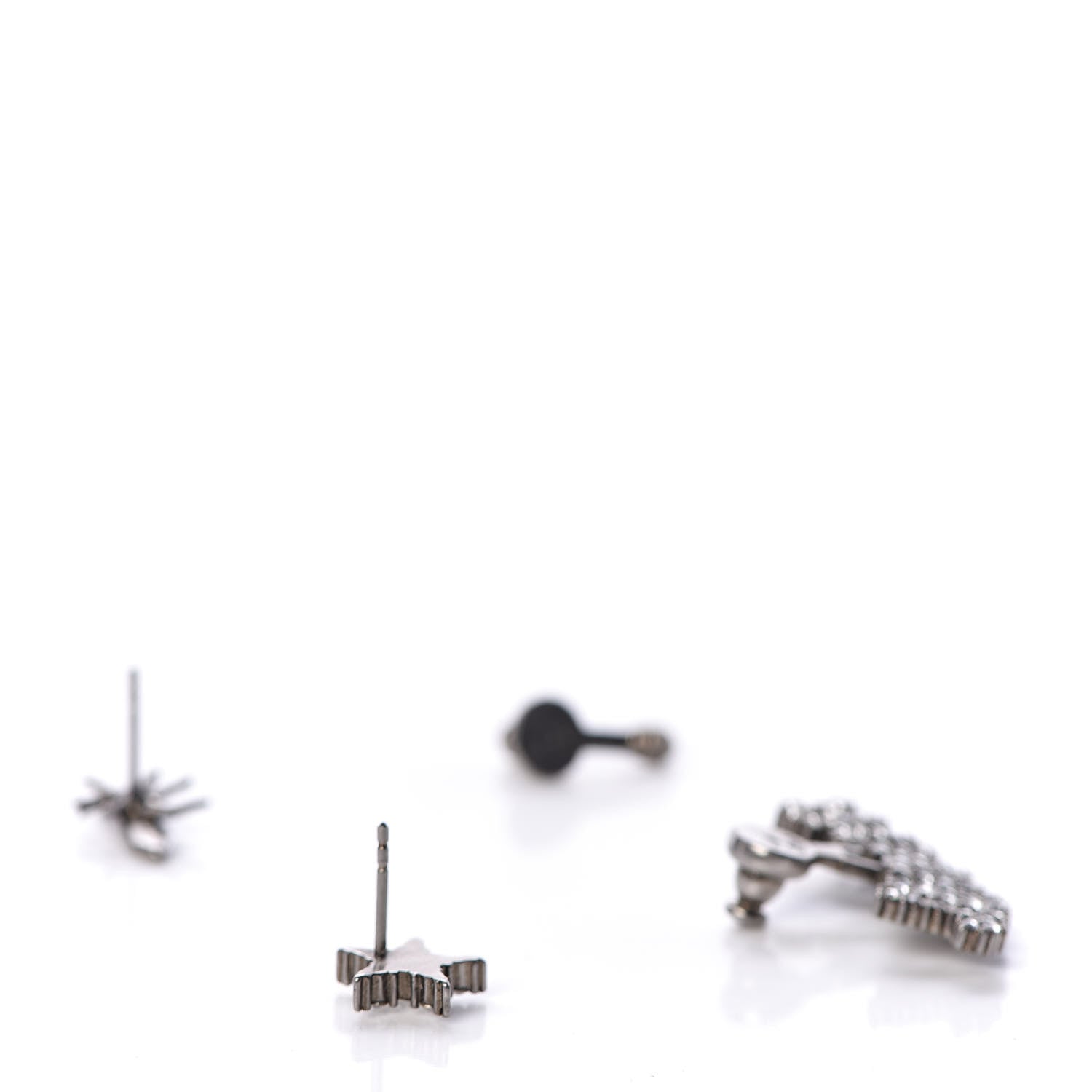 Christian Dior Palladium Crystal J'adior Earrings 5 of 6