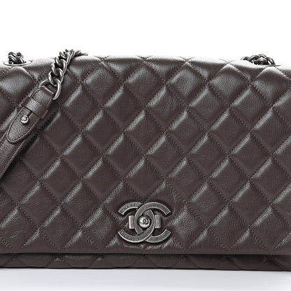 Chanel Metallic Goatskin Large City Rock Flap Brown 7 of 10