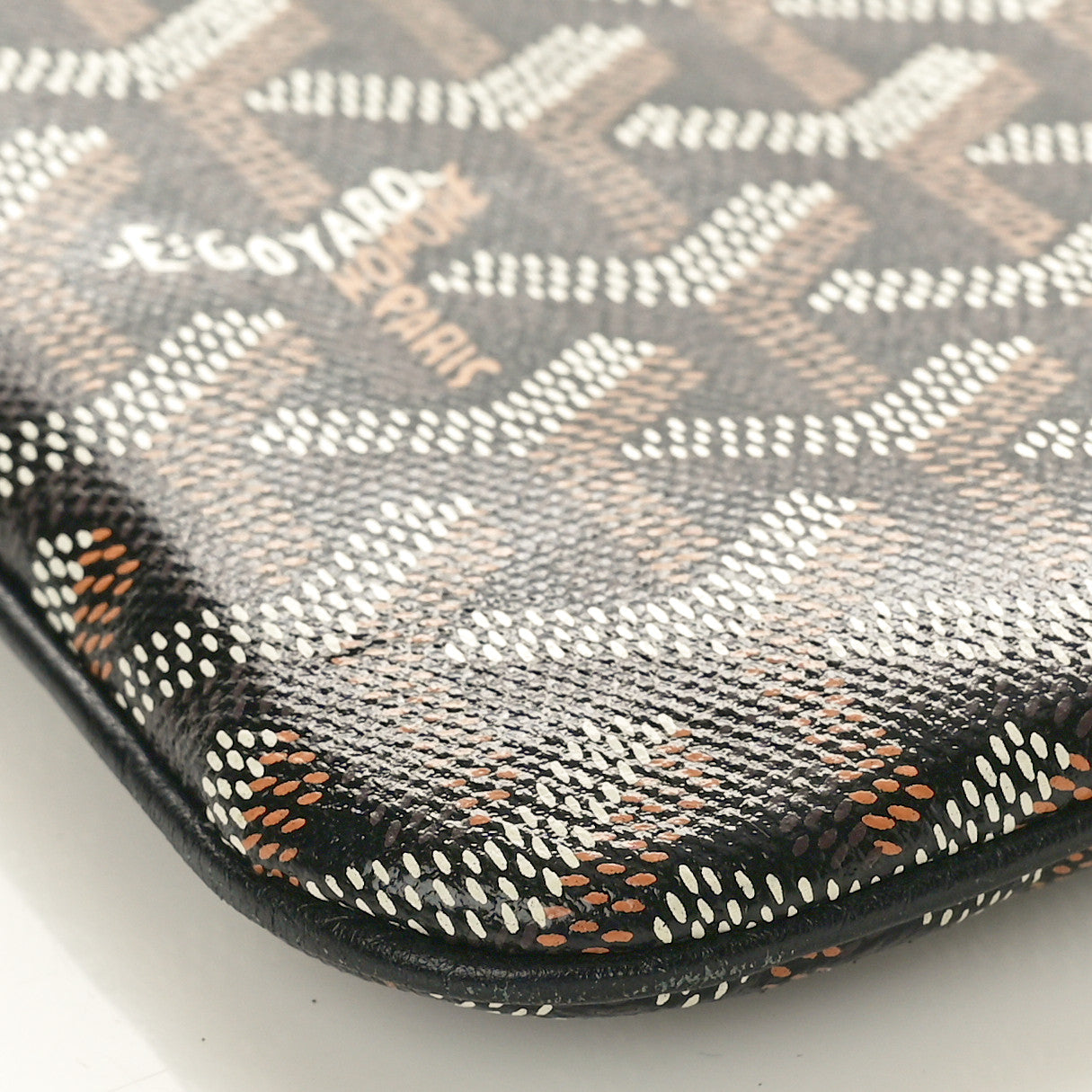 Goyard Goyardine Senat Pochette GM Black Gold 8 of 11