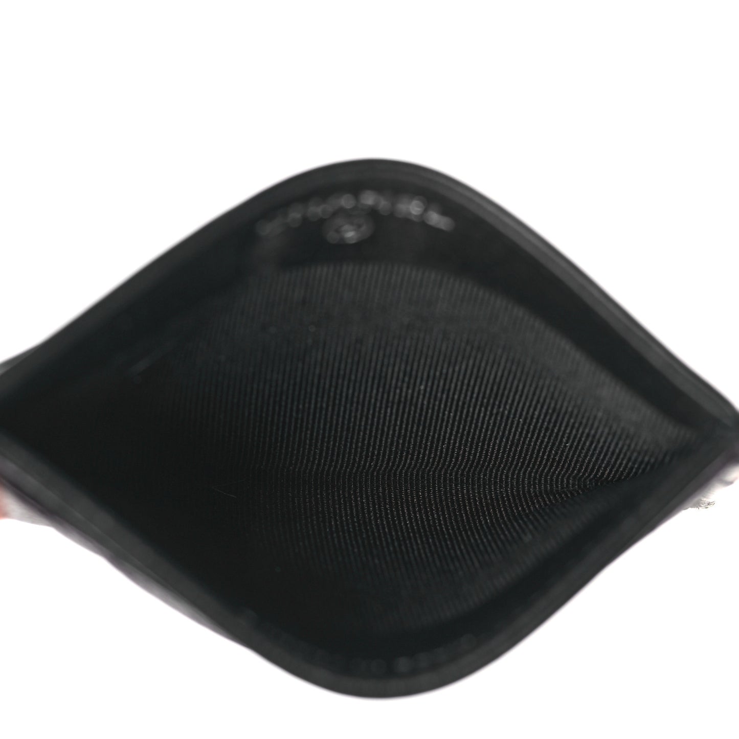 Caviar Quilted Card Holder Black