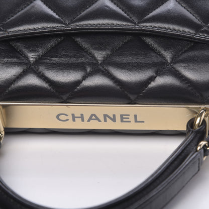 Chanel Lambskin Quilted Small Trendy CC Dual Handle Flap Bag Black 11 of 12