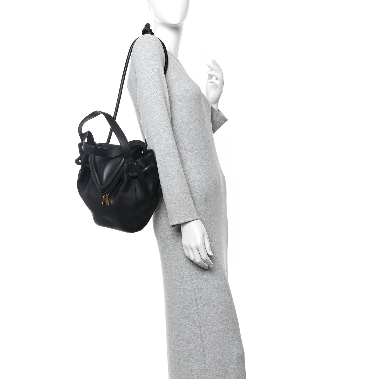 Calfskin Small Beak Tote Black