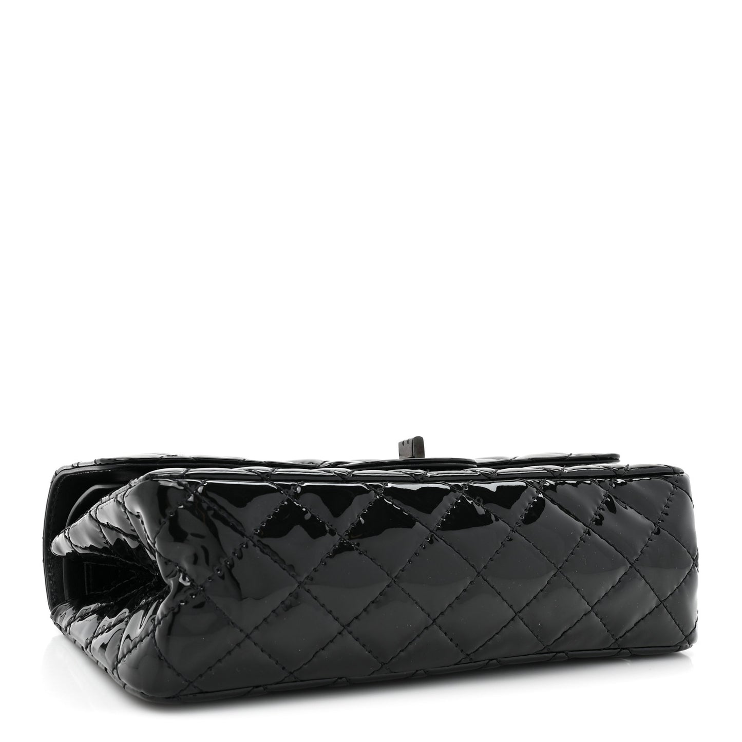 Patent Calfskin Quilted 2.55 Reissue 225 Flap So Black
