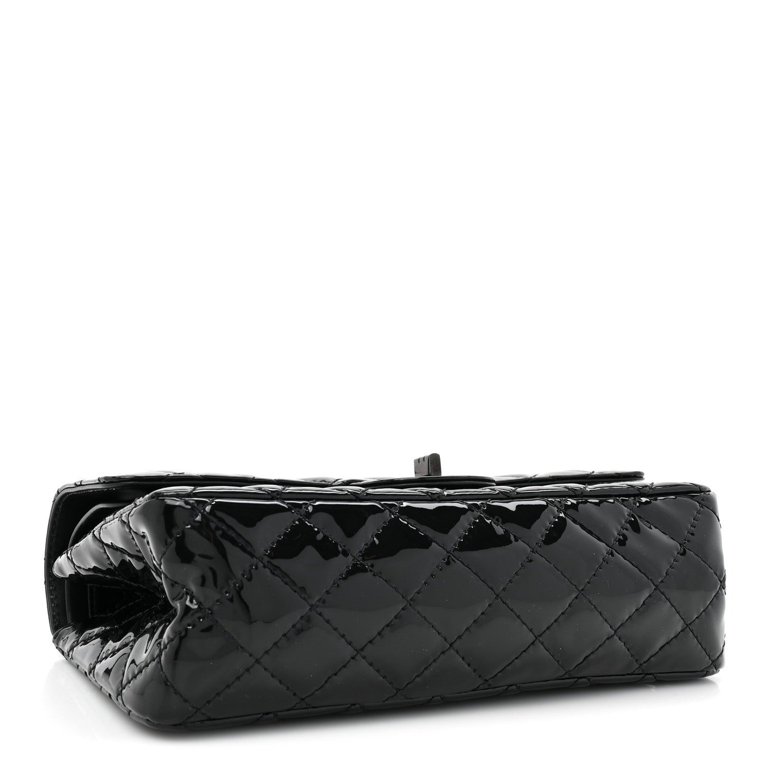 Chanel Patent Calfskin Quilted 2.55 Reissue 225 Flap So Black 4 of 13