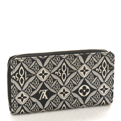 Louis Vuitton Jacquard Since 1854 Zippy Wallet Blue 3 of 10