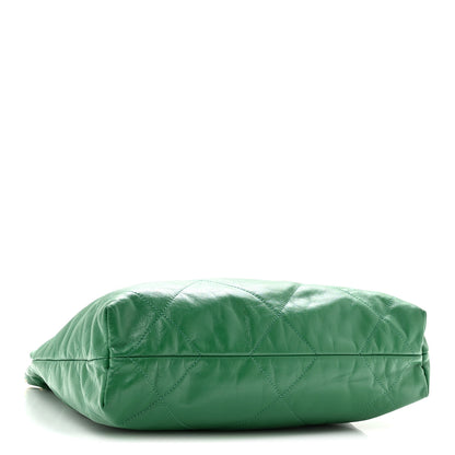 Chanel Shiny Calfskin Quilted Small Chanel 22 Green 5 of 14