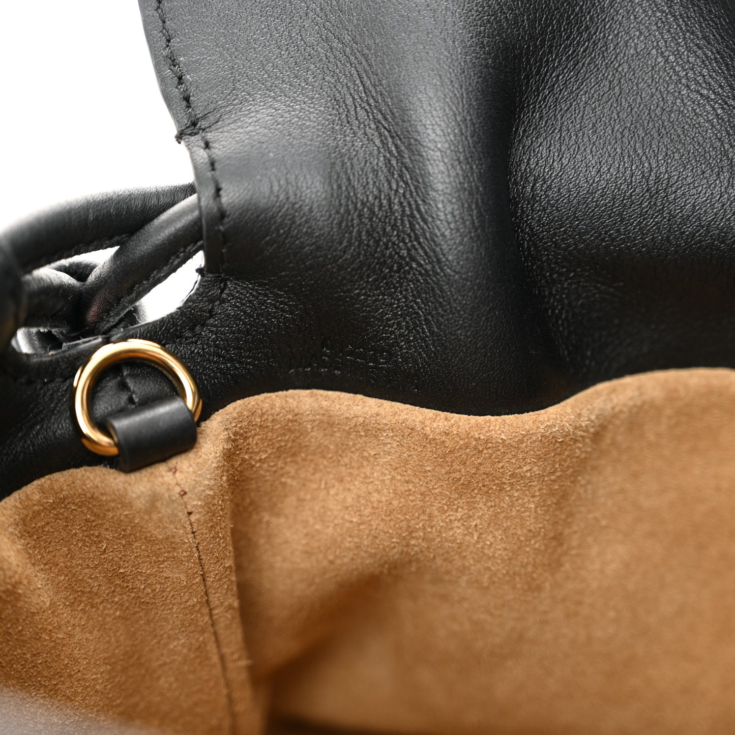 Nappa Calfskin Mini Flamenco Knot Clutch With Chain Black