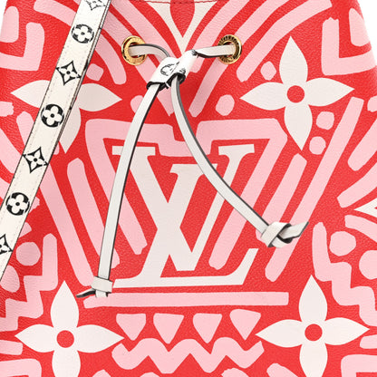 Louis Vuitton Monogram Giant Crafty NeoNoe MM Rouge Rose Creme 7 of 9