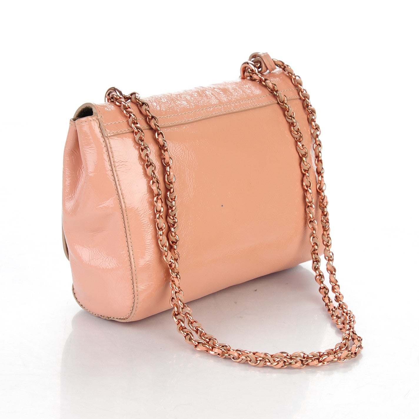 Mulberry Wrinkled Patent Small Lily Plaster Pink 3 of 9