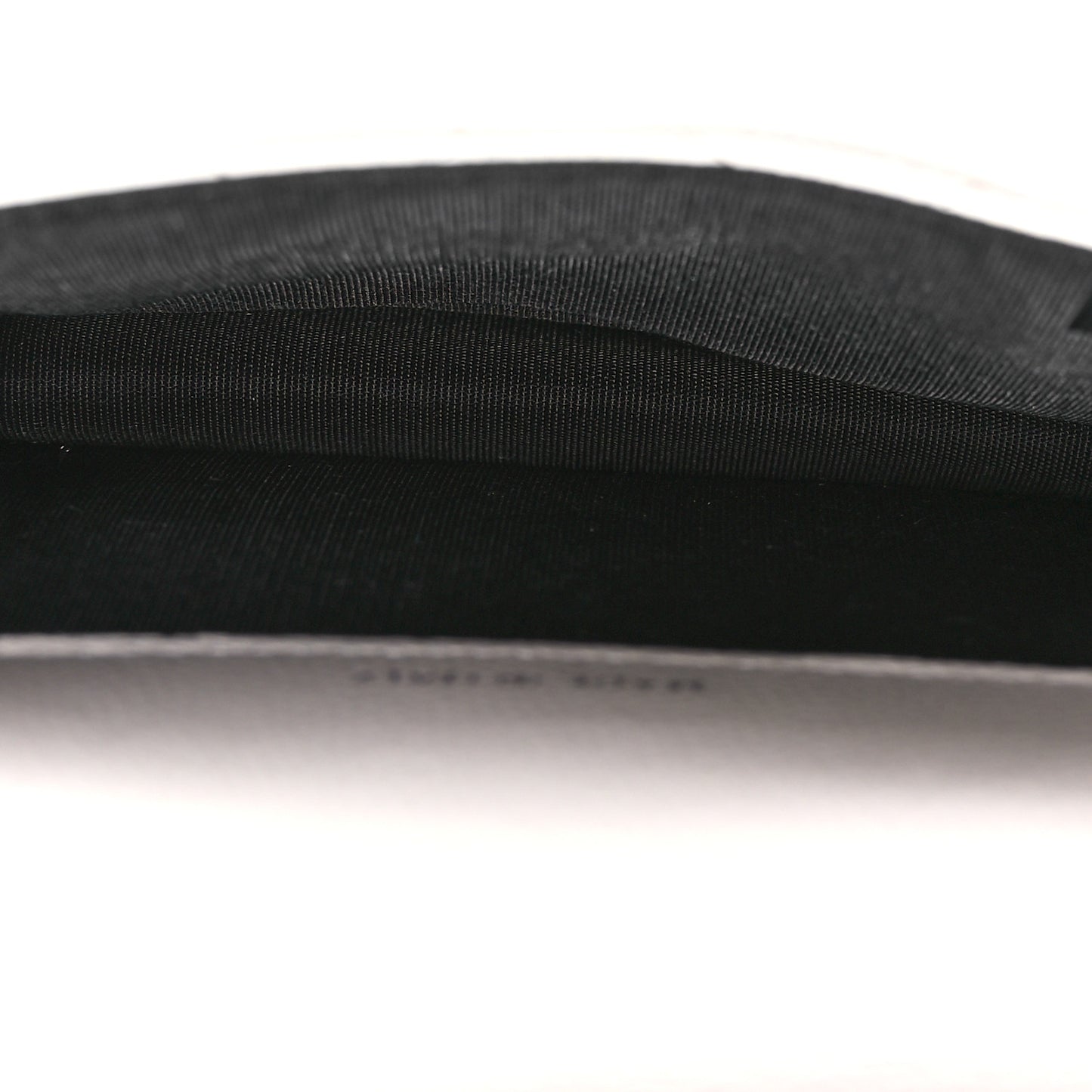 Caviar Quilted My Everything Belt Flap Card Holder White