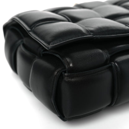 Bottega Veneta Lambskin Maxi Intreccio Padded Chain Cassette Crossbody Bag Black 7 of 8