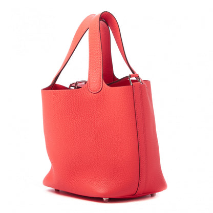 Hermes Taurillon Clemence Picotin Lock 18 PM Rose Jaipur 3 of 9