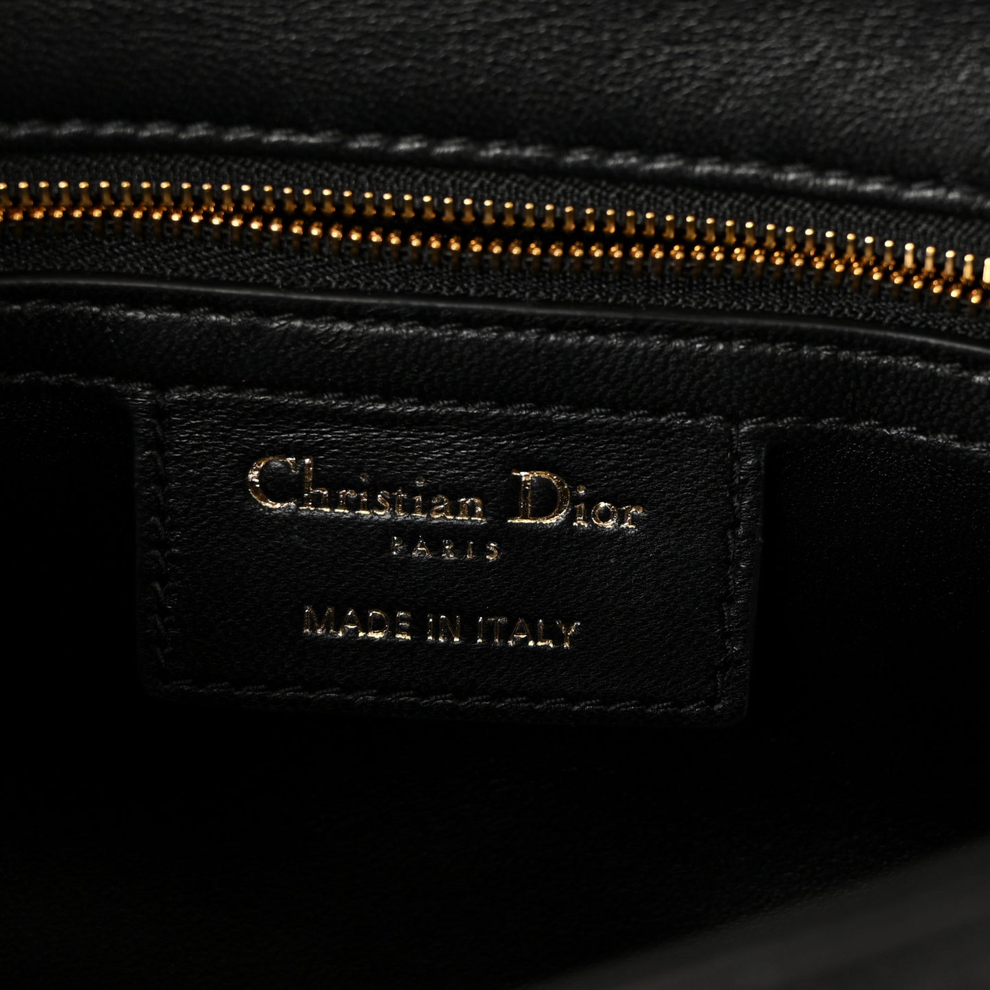 Lambskin Macrocannage Small Soft Dior Caro Bag Black