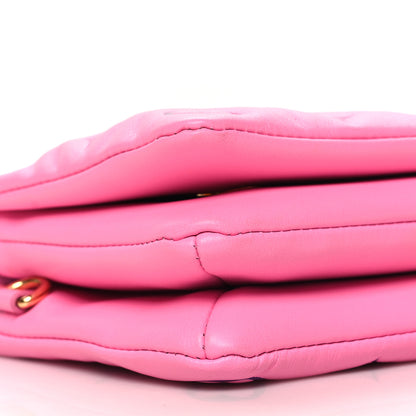 Louis Vuitton Lambskin Embossed Monogram Vuittamins Pochette Coussin Rose Violet 9 of 11