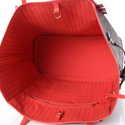 Louis Vuitton Monogram Totem Neo Neverfull MM Flamingo 5 of 12