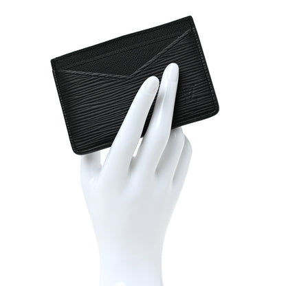 Louis Vuitton Epi Neo Porte-Cartes Card Holder Black 2 of 10