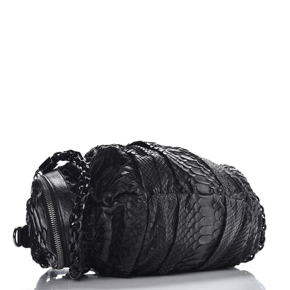 Gucci Python Medium Galaxy Satchel Black 5 of 8