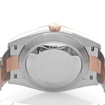 Rolex Stainless Steel 18K Everose Gold Diamond 41mm Oyster Perpetual Datejust Watch Sundust 126331 4 of 5