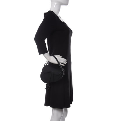 Christian Dior Ultra Matte Calfskin Mini Saddle Bag Black 2 of 15